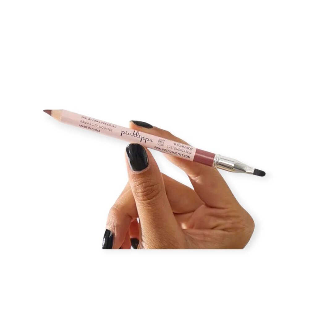 PINKLIPPS Rose Brown Long-Wear Lip Liner Matte Bold Smudge-Resistant NWT